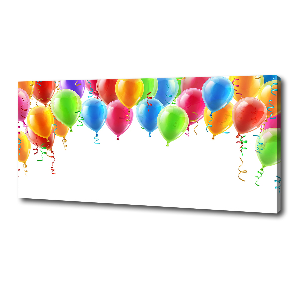 Cuadro canvas con impresión uv duradera horizontal Globos de colores
