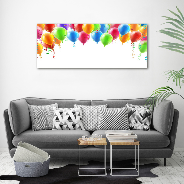 Cuadro canvas con impresión uv duradera horizontal Globos de colores