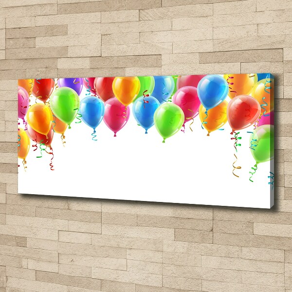 Cuadro canvas con impresión uv duradera horizontal Globos de colores