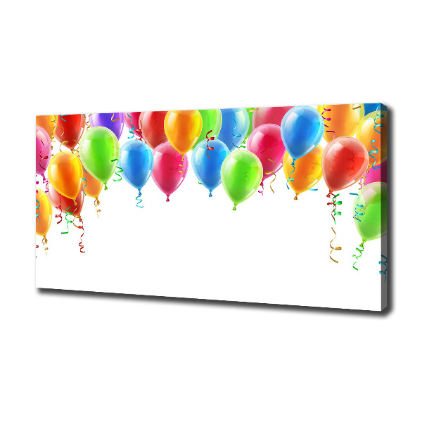 Cuadro canvas con impresión uv duradera horizontal Globos de colores