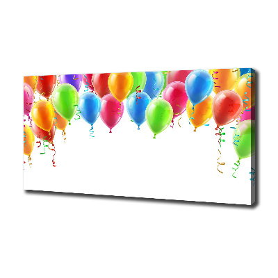 Cuadro canvas con impresión uv duradera horizontal Globos de colores