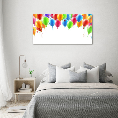 Cuadro canvas con impresión uv duradera horizontal Globos de colores