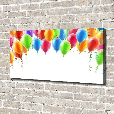 Cuadro canvas con impresión uv duradera horizontal Globos de colores