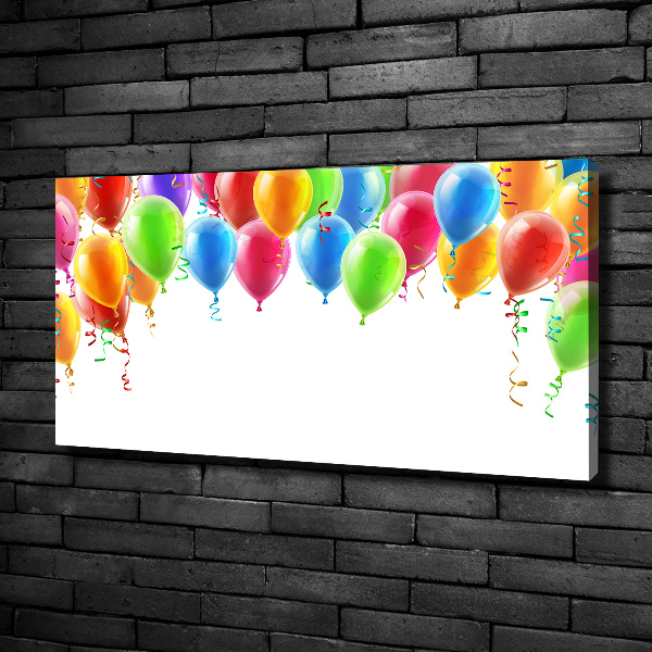 Cuadro canvas con impresión uv duradera horizontal Globos de colores