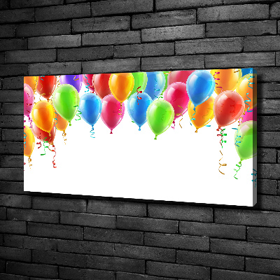 Cuadro canvas con impresión uv duradera horizontal Globos de colores