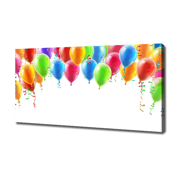 Cuadro canvas con impresión uv duradera horizontal Globos de colores