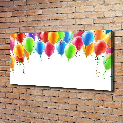 Cuadro canvas con impresión uv duradera horizontal Globos de colores