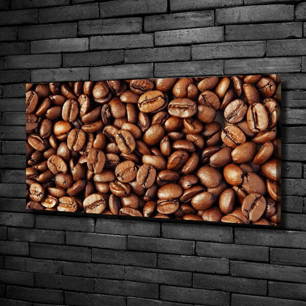 Fotocuadro en lienzo de alta calidad horizontal Granos de café