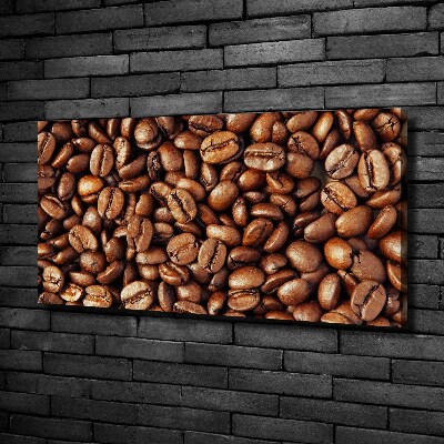 Fotocuadro en lienzo de alta calidad horizontal Granos de café