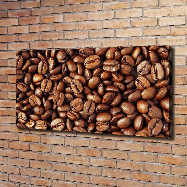 Fotocuadro en lienzo de alta calidad horizontal Granos de café