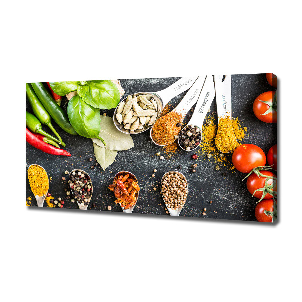 Cuadro canvas con impresión uv duradera horizontal Mezcla de especias