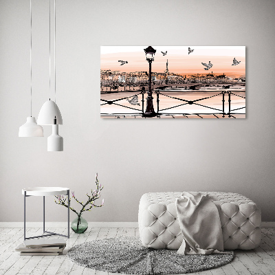 Fotocuadro en lienzo de alta calidad horizontal Crepúsculo en París