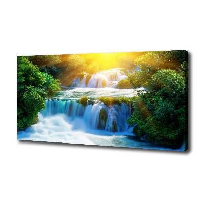 Cuadro canvas con impresión uv duradera horizontal Cascada de Krka