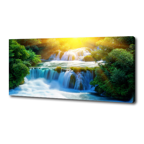 Cuadro canvas con impresión uv duradera horizontal Cascada de Krka