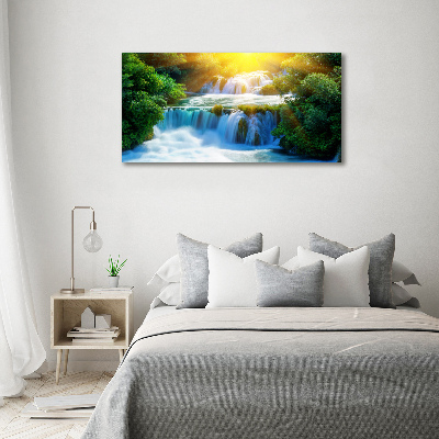 Cuadro canvas con impresión uv duradera horizontal Cascada de Krka