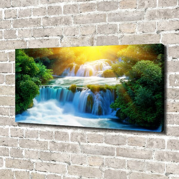 Cuadro canvas con impresión uv duradera horizontal Cascada de Krka