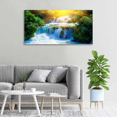 Cuadro canvas con impresión uv duradera horizontal Cascada de Krka