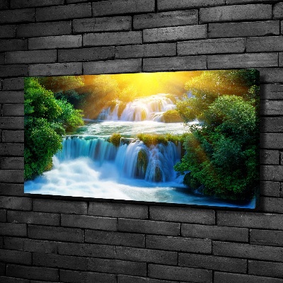 Cuadro canvas con impresión uv duradera horizontal Cascada de Krka