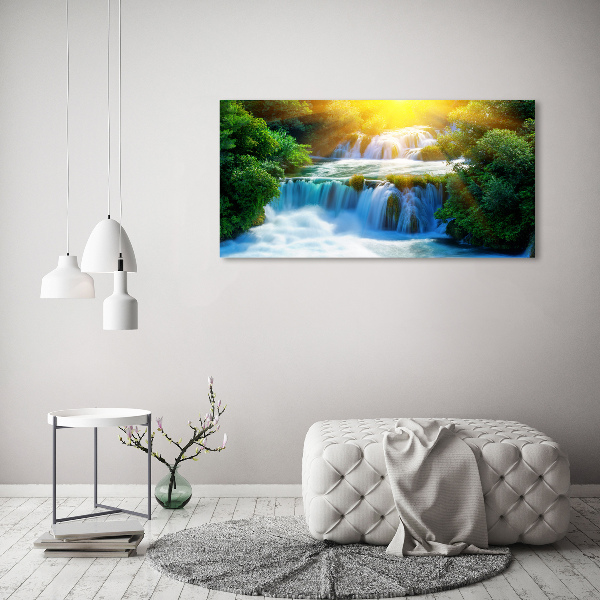 Cuadro canvas con impresión uv duradera horizontal Cascada de Krka