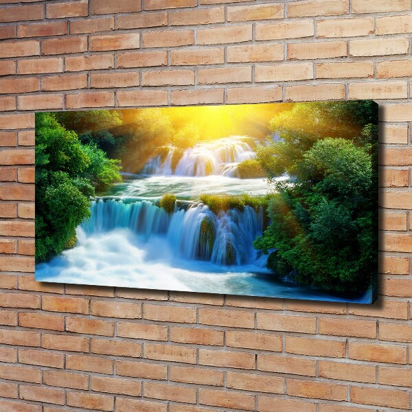 Cuadro canvas con impresión uv duradera horizontal Cascada de Krka