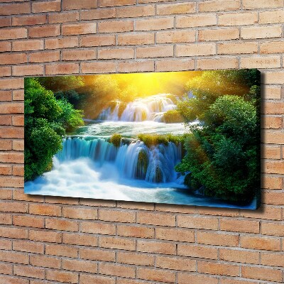 Cuadro canvas con impresión uv duradera horizontal Cascada de Krka