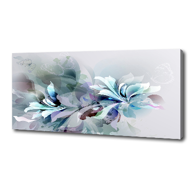 Fotocuadro en lienzo de alta calidad horizontal flores abstractas