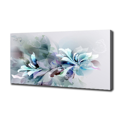 Fotocuadro en lienzo de alta calidad horizontal flores abstractas