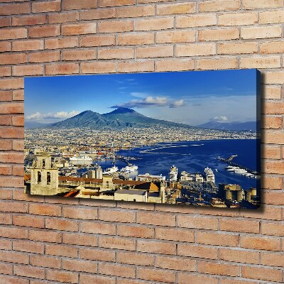 Cuadro canvas con impresión uv duradera horizontal Nápoles, Italia