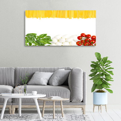 Cuadro canvas con impresión uv duradera horizontal bandera italiana
