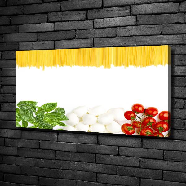 Cuadro canvas con impresión uv duradera horizontal bandera italiana