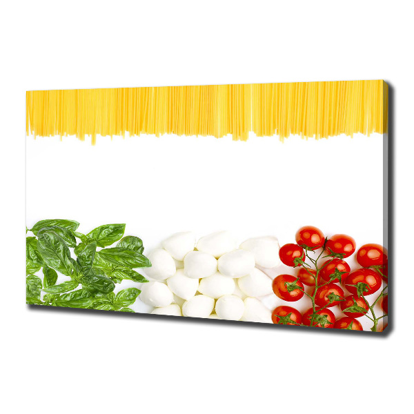 Cuadro canvas con impresión uv duradera horizontal bandera italiana