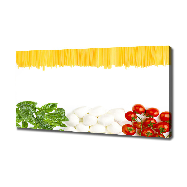Cuadro canvas con impresión uv duradera horizontal bandera italiana