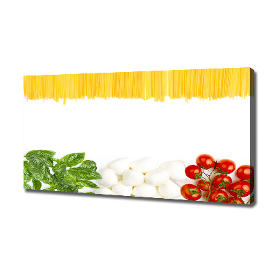 Cuadro canvas con impresión uv duradera horizontal bandera italiana