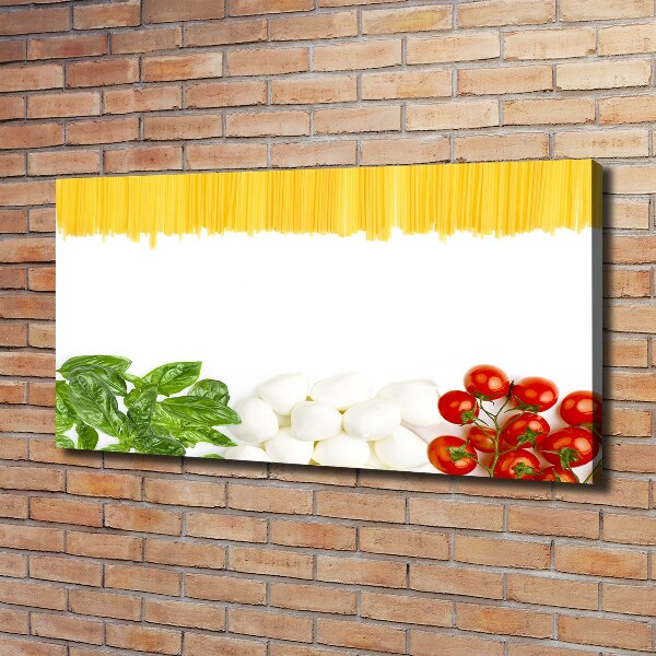 Cuadro canvas con impresión uv duradera horizontal bandera italiana