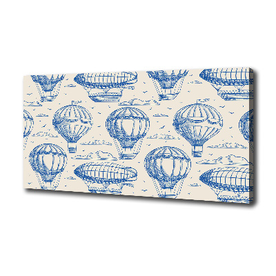 Cuadro canvas moderno de gran formato horizontal Globos y dirigibles
