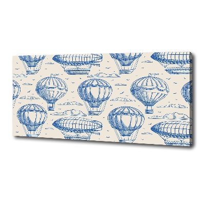 Cuadro canvas moderno de gran formato horizontal Globos y dirigibles
