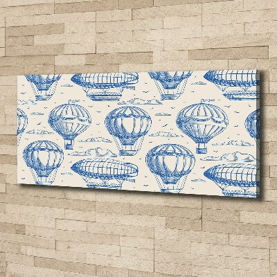Cuadro canvas moderno de gran formato horizontal Globos y dirigibles