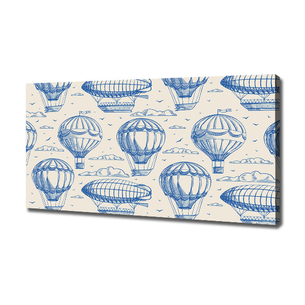 Cuadro canvas moderno de gran formato horizontal Globos y dirigibles