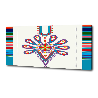 Cuadro canvas moderno de gran formato horizontal Patrón popular polaco