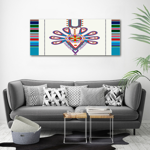 Cuadro canvas moderno de gran formato horizontal Patrón popular polaco