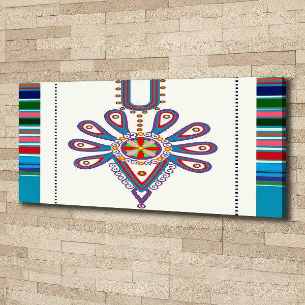 Cuadro canvas moderno de gran formato horizontal Patrón popular polaco