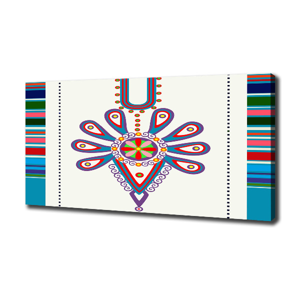 Cuadro canvas moderno de gran formato horizontal Patrón popular polaco