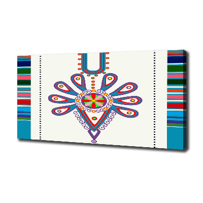 Cuadro canvas moderno de gran formato horizontal Patrón popular polaco