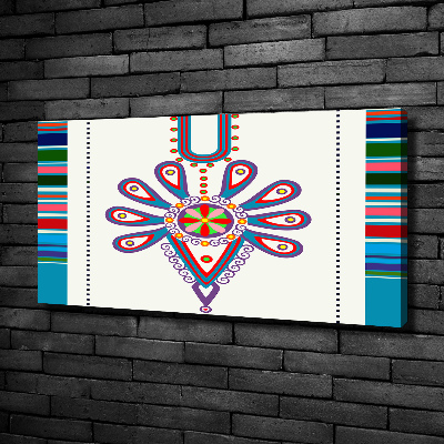Cuadro canvas moderno de gran formato horizontal Patrón popular polaco