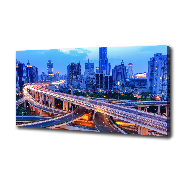 Cuadro canvas moderno de gran formato horizontal Viaducto