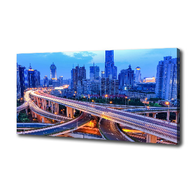 Cuadro canvas moderno de gran formato horizontal Viaducto