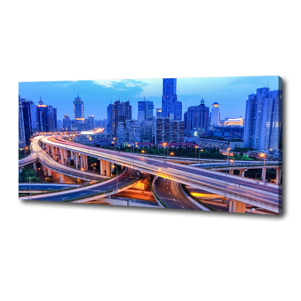 Cuadro canvas moderno de gran formato horizontal Viaducto