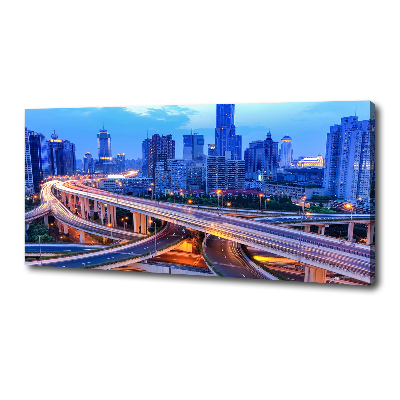 Cuadro canvas moderno de gran formato horizontal Viaducto