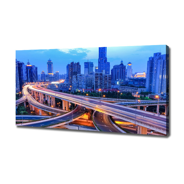 Cuadro canvas moderno de gran formato horizontal Viaducto