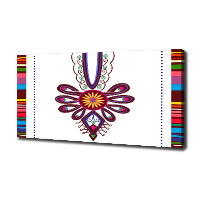 Cuadro canvas con impresión uv duradera horizontal Patrón popular polaco